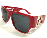 Versace Sunglasses MOD.4403 534487 Polished Red Gold Logos Oversized Thi... - $210.16