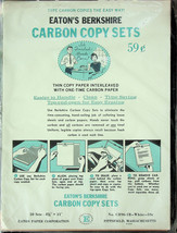 Eaton&#39;s Berkshire Carbon Copy Sets (50) - New in Sealed Plastic Bag - £16.41 GBP