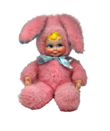 VINTAGE RUSHTON TEENY STUFF BEBE CHERIE PINK BUNNY DOLL STUFFED ANIMAL PLUSH TOY - $55,766.10 MXN
