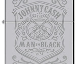 Zippo Lighter - Johnny Cash High Polished Chrome - 856146 - £28.21 GBP