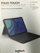 Logitech - Folio Touch Keyboard Case for Apple iPad Pro 11&quot; - 1st and 2n... - $179.95
