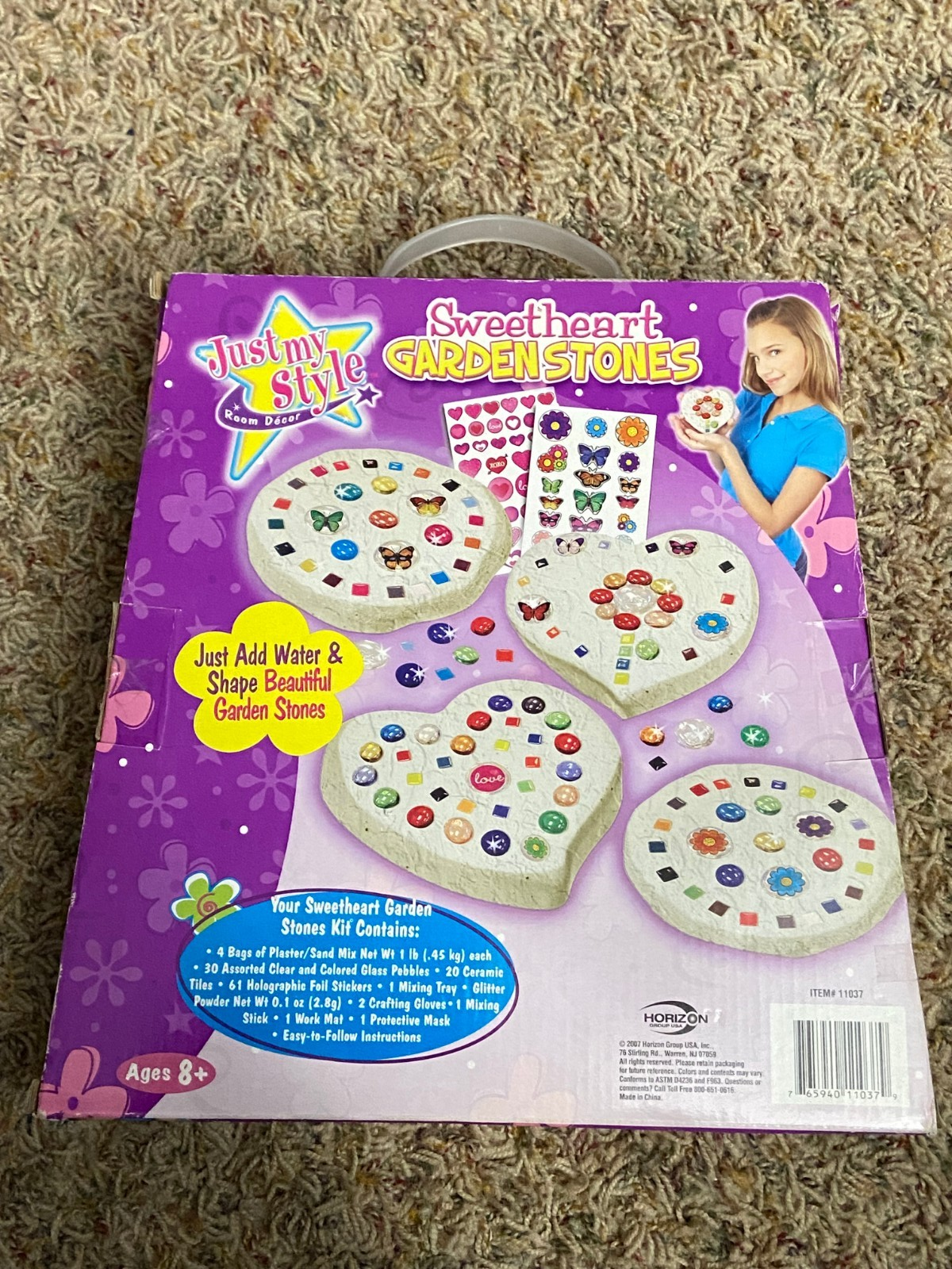 2007 Just My Style Sweetheart Garden Stones Kit Makes 4 (6") Stones *NEW* rr1 Item image 2