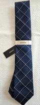 ALFANI Men&#39;s Tie Jaynelle Grid Navy NWT MSRP $55.00 - $14.80