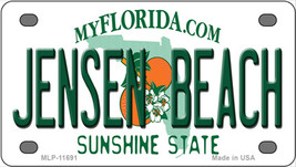 Jensen Beach Florida Novelty Mini Metal License Plate Tag - £11.67 GBP