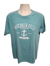 Wisconsin Dells Adult Large Cyan TShirt - £11.87 GBP