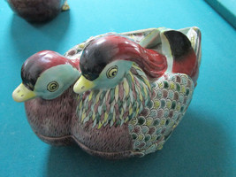 Mejolica Covered Bowl Ducks One Duck Two Ducks Pick One - £30.55 GBP