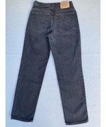 Vintage Levi Jeans 28x29.5 Black Denim Slim Fit Straight Leg Mom Canada ... - £20.93 GBP