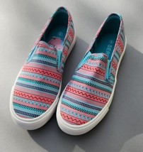 Serra Tennis Shoes Womens Size 9 Canvas Sneakers Southwest Aztec Print - £21.25 GBP