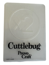 Cuttlebug Provo Craft Small Embossing Folder X2 Card Making Scrapbooking - £3.18 GBP