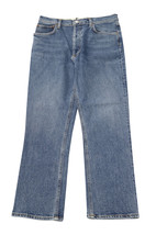 Agolde Riley High Rise Straight Crop Jeans In Cotton Denim Women Blue M - £77.85 GBP