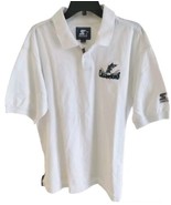 VTG 1997 Florida Marlins Sz XL Starter White Polo Shirt Baseball Sports MLB - $44.66 CAD