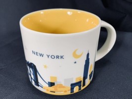 2014 Starbucks You Are Here New York 14 oz Mug YAH Yellow Collectible Coffee Cup - £14.35 GBP