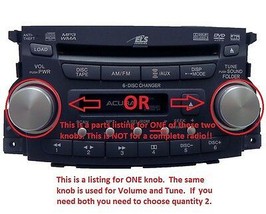 Acura TL knob for OEM factory original CD6 6 CD radio 2004-2008. NEW!! - $4.56