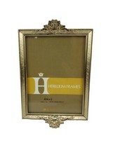 Heirloom Hollywood Regency Ornate Metal Gold Tone Photo Frame 4 1/2 x 6 in - £11.41 GBP