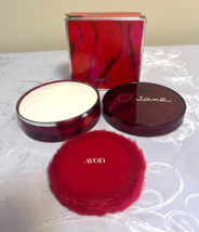 Vintage Avon Ariane Satin Beauty Dust &amp; Container w/ Powder Puff Full/New - £15.78 GBP