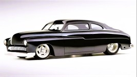 1950 Mercury Hot Rod Profile transform | 24x36 inch POSTER | vintage classic car - £17.54 GBP