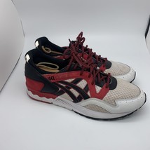 Asics Gel-Lyte V 5 Size 11 Men&#39;s Red Black White H6S4L 2590 Missing Insoles - £31.37 GBP