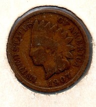 1907 Indian Head Cent Circulated abt Very good - £7.07 GBP