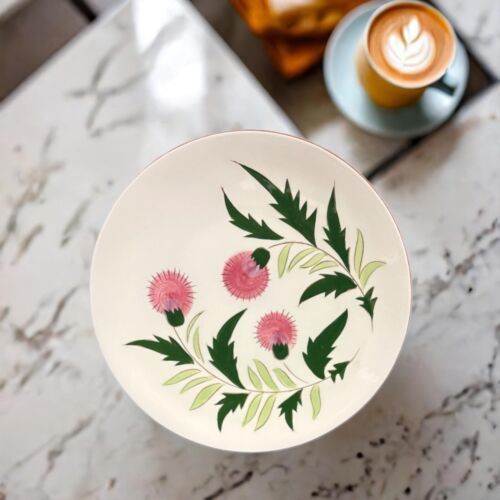 Vintage Stangl Pottery 4-Dinner Plates THISTLE  1950-1967 MCM 10”D