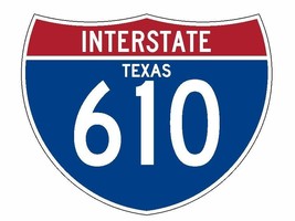Interstate 610 Sticker R1988 Texas Highway Sign Road Sign - $1.45+