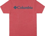 Columbia Men&#39;s Franchise T-Shirt in Lilly Red Heather-2XL - £14.42 GBP