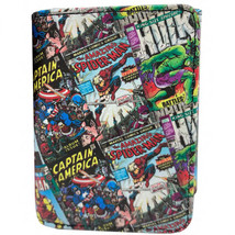 Marvel Avengers Classic Comic Book Covers Trifold Wallet Multi-Color - £23.90 GBP
