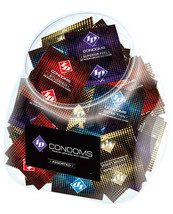 ID Assorted Condoms - Jar of 144 - £48.08 GBP