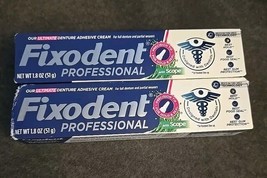 2 Pc Fixodent Professional with Scope Denture Adhesive Cream 1.8 oz (BN14) - $13.10