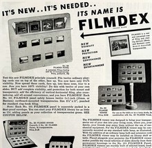 Filmdex Transparency Viewer Panels 1939 Advertisement Photography Film D... - $10.00
