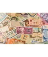50 Welt Banknotes. Europa, Asien, Zentral &amp; Südamerika - $131.17