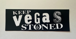 Authentic VOLCOM Sticker Black and White &quot;Keep Vegas Stoned&quot; 9 1/2 x 3 1... - $4.94