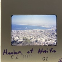 35mm Slide Harbor Of Haifa Toursit Photo Scenic 1973 - £9.81 GBP