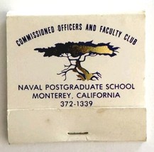 Naval Postgraduate School Vintage Matchbook Officers Faculty Club Military E34m4 - £19.65 GBP