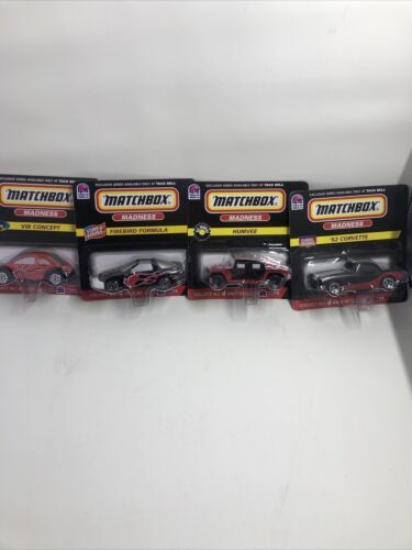 Primary image for Matchbox Madness Taco Bell Exclusive 4 Car Set Corvette Firebird Humvee VW Bug