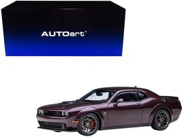 2022 Dodge Challenger R/T Scat Pack Widebody Hellraisin Purple 1/18 Mode... - $272.98