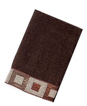 Avanti Fingertip Towels Precision Bathroom 11x18" Set of 2 Cotton Mocha Brown - $38.10