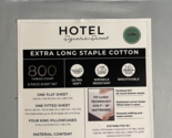 Hotel Signature Sateen 800 TC EX Long Staple Cotton King Sheet Set 6 pie... - £60.44 GBP