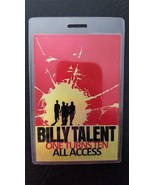 BILLY TALENT - ONE TURNS TEN 2013 CANADA TOUR LAMINATE BACKSTAGE PASS #103 - £78.69 GBP