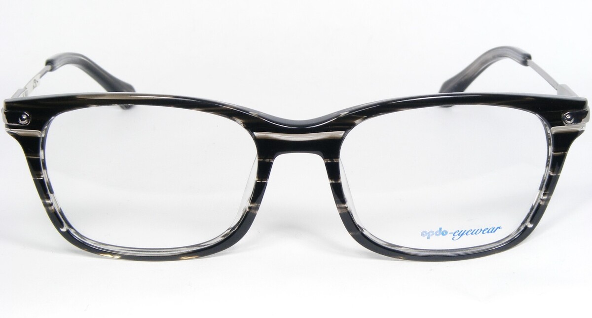 Opdo 4158-5 Lunettes Noires Claires / Argent Cadre En Plastique 52-18-140mm - $49.49