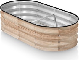 Galvanized Raised Garden Beds Outdoor 4 2 1 ft Planter Raised Beds for Gardening - £64.66 GBP