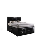 Ireland Queen Bed w/Storage, Black Finish - $1,918.43 CAD