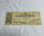 1913 The First National Bank Of Cooperstown NY Check #2610 KG JD - £9.34 GBP