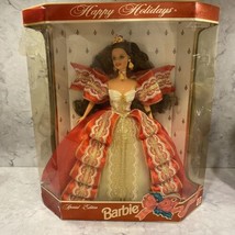 Vintage Barbie Doll 1997 Special Edition Happy Holidays Mattel Brunette Open Box - £12.41 GBP
