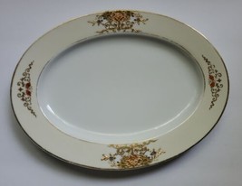 Noritake Serving Platter 42200 Fine China Dinner Ware Gold Floral 8.75x1... - $28.68