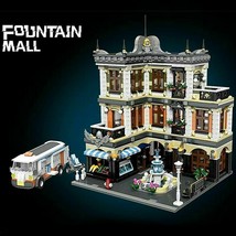 Building Blocks Sets City MOC Street View Fountain Square Model Bricks Toys Kids - £138.30 GBP