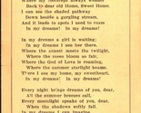 In My Dreams Poem by R H Leach UNP 1910s DB Postcard - $5.89