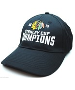 Chicago Blackhawks 2013 NHL Stanley Cup Champions Adjustable Hockey Cap Hat - £12.86 GBP