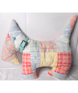 Handmade 15 1/2-16&quot; Scottish Terrier Quilted Material Stuffed Plush Back... - £11.48 GBP