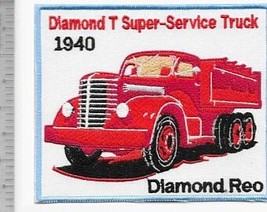 Vintage Trucking Diamond Reo Diamond T Super-Service 1940 Promo Patch - £8.59 GBP