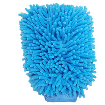 LT. BLUE Microfiber Car Kitchen Household Wash Washing Cleaning Glove Mit New - £7.82 GBP